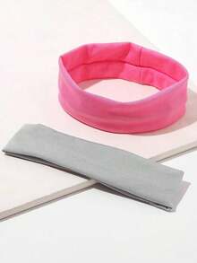 4pcs Wide Solid Color Simple Headbands Suitable Sports Casual, Gym Hair Band Turban Headband Sweatband, Hairband Fall Winter Hair Accessories Women Vacation Outfits Woman Elegant Scarf Women Bandana Soft Headwrap - 彩色 - 查看 6