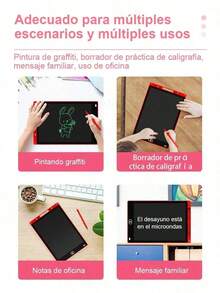 1/20 cosas de niños con dinamismo XieZiBan LCD - 8.5  reutilizables y borrando graffiti, azul, rojo, verde, rosa, ideal para niños de 3 a 8 años juguetes educativos, ideal para fiestas de cumpleaños y regalos, pintura, creativo y jugar tiempo tabletas de color | salvo para los jóvenes - Multicolor - Ver 5