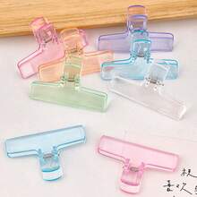 1/3/6/12/24pcs Large Transparent Bull Clip, 75mm Multicolor Plastic File Folder Clips, Multipurpose Chip Clips, Transparent Bull Dog Paper Clips, Suitable For Posters, Photos, Letters, Food Bags, Pictures, Home Office Use, Back To School Gift - Multicolor - View 5