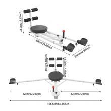 Adjustable Leg Stretcher Machine - 330LB Capacity Foldable Split Equipment With 5-Level Length Settings For Home Gym - Black - View 9