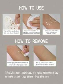 6 tờ nhãn dán tàn nhang ngày lễ tình nhân, tem môi hình trái tim lấp lánh bằng laser, hình xăm tàn nhang tạm thời cho các quý cô trong ngày lễ tình nhân - Nhiều màu - Xem 5