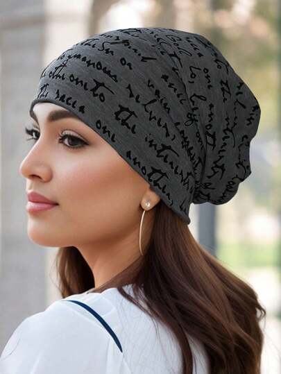 1pc Solid/Colorful Unisex Hip-Hop Autumn/Winter Pullover Hat. Korean Version Light Sleeping Cap For Women. Breathable Sports Fitness Windproof Headgear. Bonnet Hair Bonnet Turban