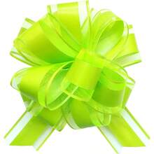 Jefyghe 6 PCS Large Pull Bows 6 Inch Gold Bows For Gift Wrapping Wedding Basket Decorated Birthday Party Gift Boxes And Flower Decorations