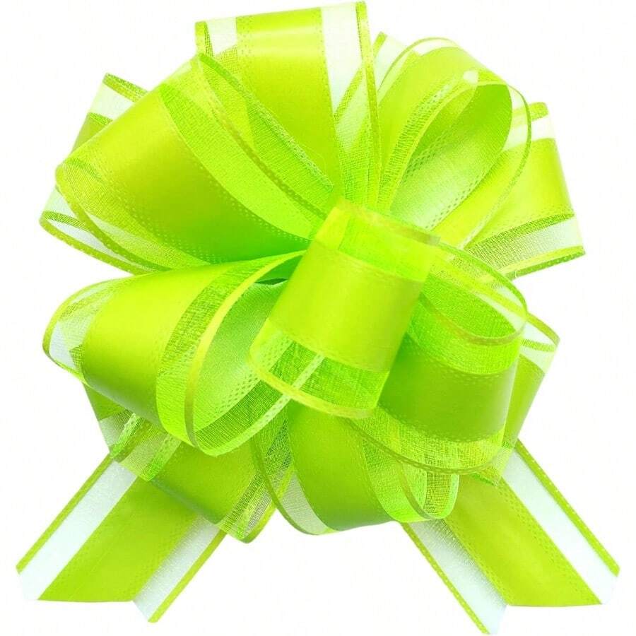 Jefyghe 6 PCS Large Pull Bows 6 Inch Gold Bows For Gift Wrapping Wedding Basket Decorated Birthday Party Gift Boxes And Flower Decorations