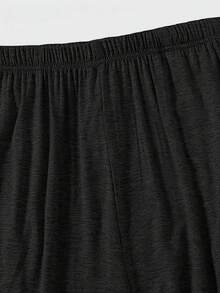 男士轻薄睡衣两件套，休闲舒适简约家居裤，浅灰色和纯黑色，春秋冬季