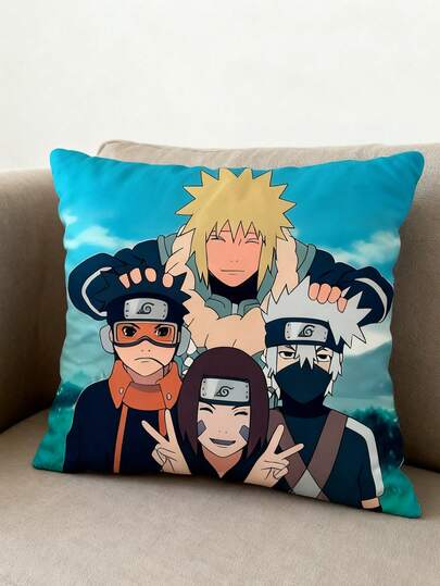 bandai Bandai-Themed Peripheral Anime Pillowcase Fabric Without Core, Cushion, Car Pillow, Office Nap Pillow, Sofa Pillow, Dual-Purpose Multi-Functional Zipper Pillow Cover, Without Core. It Is Suitable For Use In Various Scenarios Such As Rooms, Sofas, Cars, Living Rooms And Schools.