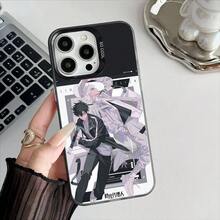 Funda de teléfono de anime Luguan Link Click para Apple 11 12 13 14 15 16 17 Pro Max Plus, cubierta de teléfono con proceso de chapado protector de aire - Z4 - Ver 9