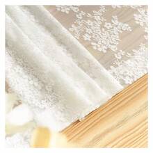 Lace Cafe Curtains 45 Inch Lengthof 2 Country Floral Short Voile Sheer Kitchen Curtains Old House Privacy Bathroom Window Curtains 52W X 45L Inch - 多色632 - 查看 4