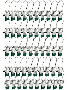 50/40/30/20/15/10/5件不锈钢衣夹，带钩洗衣衣钉，衣柜靴子衣架，带钩夹子，便携式挂衣夹，衣柜收纳袋，多功能单夹衣架，靴子夹，无缝挂钩织物收纳袋，适用于裤子、帽子、裙子、袜子、鞋子、裙子、牛仔裤、靴子、裙子