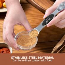 5/9pcs Magnetic Measuring Spoon Set, Double-Sided Tea Spoon Measuring Spoons, Heavy Duty Stainless Steel Measuring Spoons With Level, Suitable For Measuring Dry And Liquid Components, Accurate Measurement - Coffee Scoop, Baking Tools, Measuring Spoons For Home, Precise Measurement, Double-Headed Measuring Spoon Set, Kitchen Utensils, Apartment Essentials, Halloween & Christmas Gifts - - - View 4