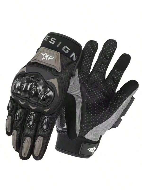 Guantes antideslizantes y anticolisión para motocicleta para hombres y mujeres, adecuados para verano, primavera, otoño, todas las estaciones, compatibles con pantalla táctil para conducción al aire libre