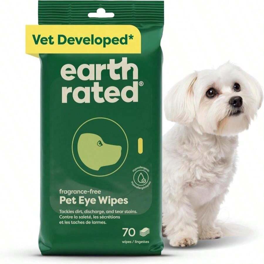 Earth Rated Pet Wipes For Dogs And Cats, Hypoallergenic, Cleaning And Hydrating, For Grooming Paws, Body And Butt, Unscented, 400 Count - ColorC - 查看 1