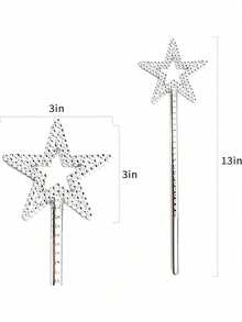 冬季公主服装配饰，角色扮演，1副手套，1根魔杖 - 彩色 - 查看 6