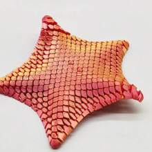 1 szt., drukowana w 3D, przegubowa figurka rozgwiazdy, symulacja wielostawowego zwierzęcia morskiego, ruchome stawy, plastik, nie wymaga prądu, nadaje się do dekoracji wewnątrz i na zewnątrz, różne rodzaje pomieszczeń, zabawka relaksacyjna | zabawny design | wielostawowa konstrukcja, prezent świąteczny