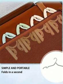 Cuier de haine pliabil portabil de călătorie - Plastic multicolor, Design antiderapant, Economie de spațiu, Livrare în culori aleatorii - Potrivit pentru depozitarea valizelor, Organizarea dulapului, Vacanță în croazieră/plajă, Rechizite pentru întoarcerea la școală - Suport de haine multifuncțional, Cuier pentru haine, Suport de uscare, Cuier antiderapant, Accesorii de călătorie, Articole esențiale pentru vacanță, Rechizite pentru vacanța de vară, Cuiere pentru magazine