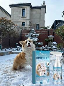 YEGBONG Pet- Ice Melt Spray, Protects Paws During Winter Walks, Quickly Melts Snow & Ice On Steps, Sidewalks, Driveways - Multicolor - View 9