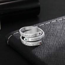 1pc Customized Birthstone,Jewelry Gift/Anniversary Gift/Holiday Gift/Mother's Day Gift/Wedding Ring