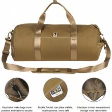 Small Tactical Duffle Bag Men Gym Pack Military Molle Shoulder Bags Shoes Storage Sports Handbag With Patch - CoyoteBrown - View 6