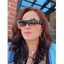 Women Men Fashion Glasses, Square Flat Top Big Frame, Oversized Glasses ,Driving Walking Traveling Photography Beach Parties Daily Life Decoration Work Glasses CK2765 - 002 - Xem 3