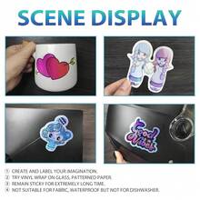 Clear Holographic Sticker Paper For Ink Jet & Laser Printer 20 Sheets Printable Vinyl Holographic Sticker Paper Waterproof Self-Adhesive, 8.5 X 11 Inches Transparent{Inchcolor_nameinch:Inch20SheetsHolographicClearinch} - 20 tờ Holographic Clear - Xem 3