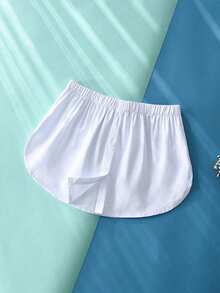 2 Pieces/1 Piece Unisex Solid-Color Sweatshirt With Mock Shirt Innerwear, Layered And Adjustable Waist Ties, Suitable For Pairing With Sweaters Or Denim Styles. Cool And Stylish Campus Fashion, Available In Various Sizes - Multicolor - View 23