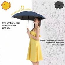 [Quick Local Shipping In The United States]Automatic Folding Umbrella For Women & Men - Premium Windproof & Sun Protection Compact Travel Umbrella | Luxury Business Design With 24 Strong Ribs | Pink Umbrella (Sombrilla) For Heavy Rain & UV Shield, Perfect Portable Style Suitable For Shopping, Travel With,Purses And Bags Women Black Purse Bags For Women Beach Bag Halloween Tote Bags For Women Travel Essentials Clear Bag Bolsos Para Mujer Clear Purse Handbags For Women School Bag Crossbody Bags For Women New Fall Fashion Women Totes Bags For Women Carteras Para Mujer Purses For Women Brown Purse Backpack Work Bag Lunch Bag For Women Back To School - 青色 - 查看 6