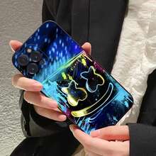 Funda de teléfono Marshmallow Dj Faces compatible con  16 15 8 7 6 6S Plus X SE XR XS 14 11 12 13 Mini Pro Max, funda compatible con  17,  17 Pro,  17 Pro Max - z12 - Ver 4