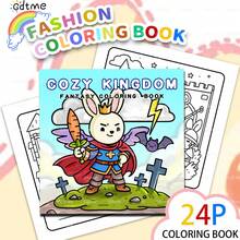 1 pièce Livre de coloriage pour chat, couverture en papier perlé, pages intérieures épaisses de 120g, 24 pages, mignon et raffiné, convient aux adultes et aux adolescents pour réduire le stress, 7,9 x 7,9 pouces, meilleur choix de cadeau pour Halloween, Noël, Thanksgiving, Nouvel An et anniversaires pour la famille et les amis