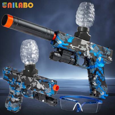 unilabo 2025 New Electric Blaster Gun Toy - High Precision Shooting Toy With Goggles | Suitable For Outdoor Fun Party Games - Ideal Festival Birthday GiftS For Boys Girls(No Bullets)