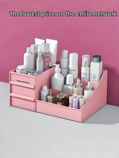 High-Quality Acrylic Makeup Organizer, Durable And Transparent, Drawers Style Skincare And Cosmetics Storage Box, Dust-Proof Multifunctional Vanity Makeup Case,Gifts For Women,Christmas Gifts,Gift Ideas For Women