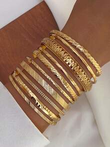 2pcs Retro Elegant Bohemian Floral Bow Adjustable Open Bangle Bracelet, Vintage Rustic Simple Personalized High-End Basic Stacking Jewelry For Women, Suitable For Daily Outfit, Gift For Friends, Family, Girlfriend, Valentine's Day, Mother's Day, All Season