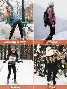 女士高腰交叉紧身打底裤 - 不透光，收腹，适合骑行、瑜伽、秋冬季穿着。柔软抓绒面料，舒适弹力。纯色休闲性感七分瑜伽裤，多种尺码和颜色可选。 - 黑色 - 查看 6