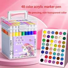 24/36 piezas Marcadores de colores, Dibujo infantil, Bolígrafos para escribir, garabatear, Resaltadores, Bolígrafos de arte, Bolígrafos de acuarela, Juego de pinceles de grafiti, que proporcionan ricas capacidades creativas de dibujo y escritura para niños, Juego de marcadores acrílicos coloridos, lavables, opacos, apilables, resistentes al agua, de secado rápido, Bolígrafos de acuarela pintados a mano, Bolígrafos para dibujar, Escritura infantil, Colorear, Bolígrafos de grafiti