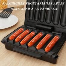 Máquina eléctrica para hacer perritos calientes Modelo doméstico 850 W Potencia de alta eficiencia Recubrimiento antiadherente para facilitar la limpieza Diseño con recogida de aceite Equipamiento para barbacoas domésticas - Tipo de Enchufe A USA (110-127V) - Ver 5