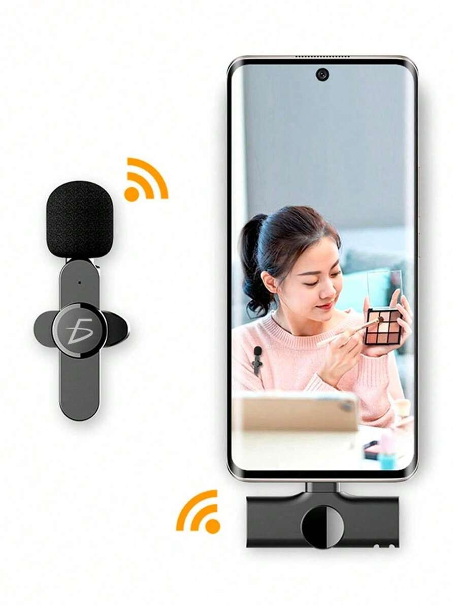 Micrófono Inalámbrico Lavalier Para Celular Android - Multicolor - Ver 1