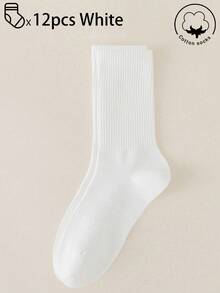 40只/30只/24只装 男女通用舒适运动袜，男士长袜，适合运动和训练，女士长袜，休闲和商务穿着，抗菌，柔软，黑白配色，防臭，吸湿排汗，轻盈舒适，适合秋冬季节，20只/10只/8只/6只/4只/2只装 - 彩色 - 查看 32