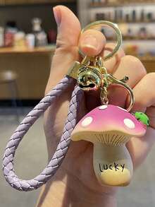 可爱瓢虫蘑菇钥匙扣，幸运小蘑菇吊坠，汽车包包挂饰，树脂钥匙扣，超可爱小礼物，送朋友的好礼物，节日礼物 - 彩色 - 查看 9