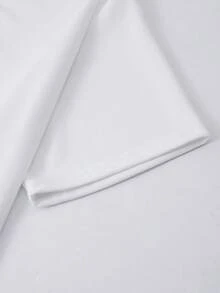 男士日式东京休闲龙樱刀印花圆领T恤，白色 - 白色 - 查看 3