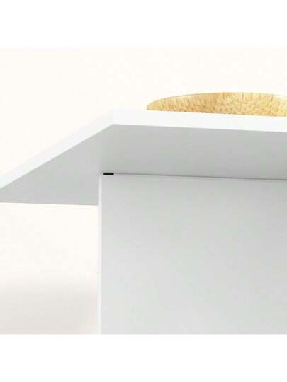 HOMCOM Folding Dining Table, Mobile Kitchen Tafel People Open Shelves, Drawer, Small Spaces, 114.5 70 75, Wit view 3