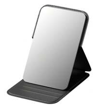 2Pc Ins Simple Small Mirror High-Value Portable Makeup Mirror-Up Mirror Student Dormitory Folding Mirror Mirror Small - 粉紅色[1個裝]7*10cm - 查看 7