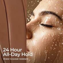 SACE LADY 24H Lock Eyebrow Gel, Waterproof Brow Gel Brown With Built-In Brush, Long-Lasting Natural Pigmented Eye Makeup For Women 0.2Oz - 02 Dark Brown - 查看 3