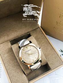 Burberry Đồng hồ City Haymarket Check Yellow Gold 38mm - Vàng - Xem 7