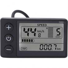 Bicicleta Eléctrica LCD, Bicicleta Eléctrica S866 Pantalla LCD Medidor 24V 36V 48V Panel de Control con Enchufe Impermeable Kit de Controlador de Velocidad del Motor sin - 1 - Ver 11