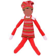 30cmBookshelf Doll Christmas Chef Outfit, Clothes For MischievousDoll Not Included), Party Holiday Decor Photography Prop, Bookshelf Doll Accessory, Christmas Tree Decoration, Essential Christmas Gift, Birthday Party, Wine Bottle Decor, Home Gathering Decoration - Multicolor - View 22