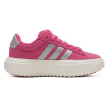 Adidas Giày thể thao nữ GRAND COURT PLATFORM đế cao, giày casual nhẹ dành cho nữ chạy bộ, tập thể dục và du lịch KI5138 - Hanyu Trắng/Hồng Pha Trộn/Kim Loại Trắng - Xem 3