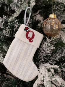 1pc Home Decor White Christmas Socks Knitted Socks Woolen Socks Embroidered Letters Candy Gift Bag Creative Holiday Festive Letters White Christmas Socks Gift Bag,Wedding Birthday Party Decor, Holiday Decor, Socks Gift Bag, Thanksgiving Decor, Christmas Decor, Room Decor, Home Decor,Christmas Gift Christmas Decorations Home Christmas Gifts Christmas Decor - Multicolor - View 37