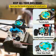 Herramienta de abocardado de línea de freno, bengalas simples, dobles y de burbuja de 45 grados para tamaños de tubo de 3/16", 1/4", 5/16" y 3/8", adecuada para líneas de metal blando de cobre - 45 grados - Ver 4