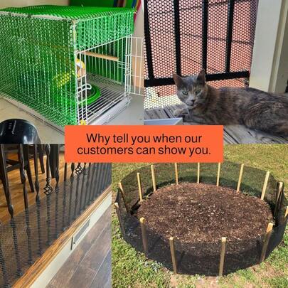 Red de  para mascotas para balcón y jardín, 1 unidad, 0,4 x 10 m