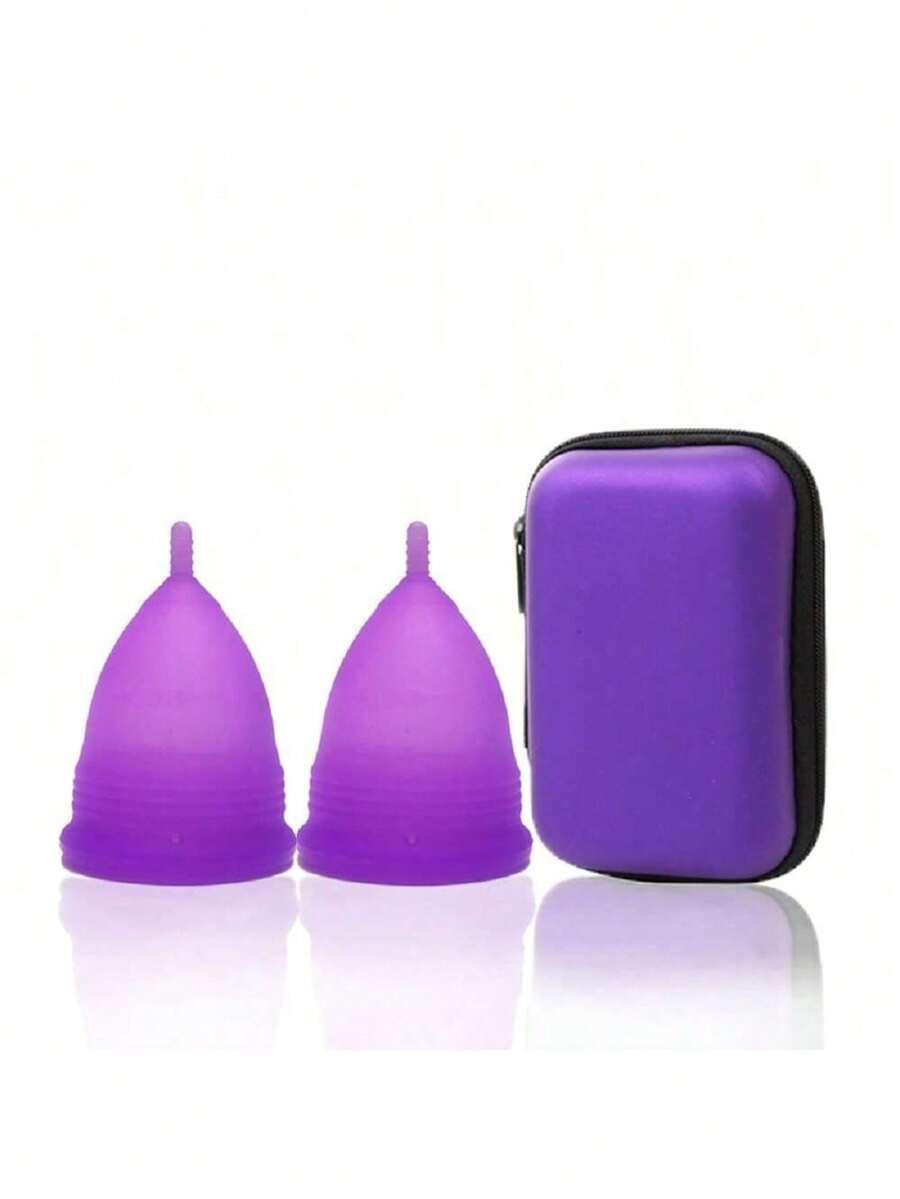 3 Pieces Set Menstrual Cup Medical Grade Silicone Women Period Cups Coppetta Mestruale Coupe Feminine Hygiene Menstrual Disc For Collect Menstruation - Multicolor - View 1