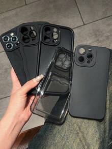 5 Stücke Einfarbig Hochwertige Bambus Wellen Kartenhülle mit Vollschutz für iPhone 15/15 Pro/15 Pro Max/15 Plus/11/12/13/14/XS/XR/11 Pro/11 Pro Max/12 Pro/12 Pro Max/13 Pro/13 Pro Max/14 Pro/14 Pro Max/14 Plus/7 Plus/8 Plus/8/SE2, wasserdicht, stoßfest, kratzfest - Verschiedenfarbig - Übersicht 18